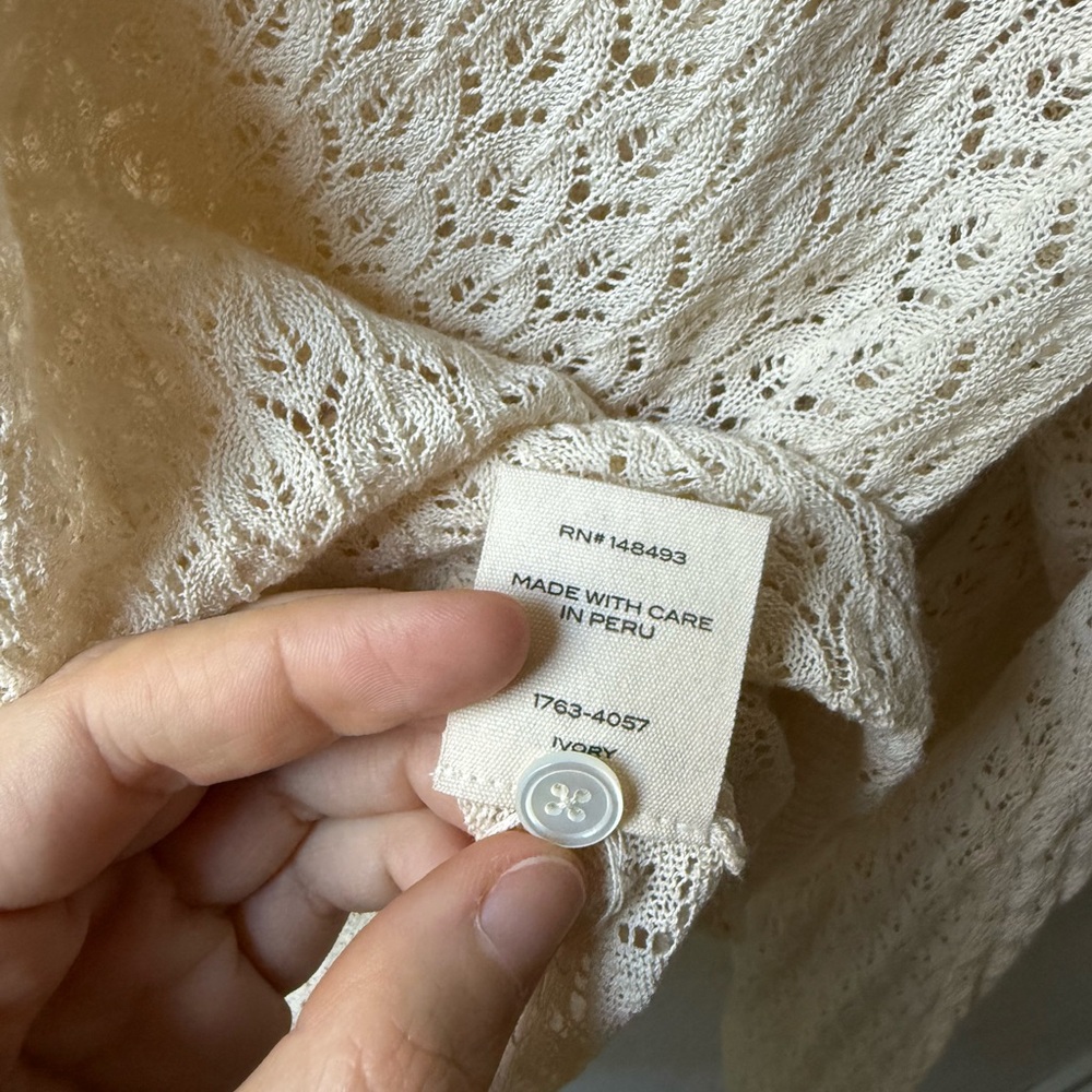 DOEN, Chandel Cardigan, Knit, Size Small - Picture 6 of 7